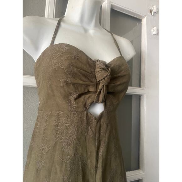 Anthropologie‎ Elevenses Jumpsuit Olive Green - Picture 11 of 12